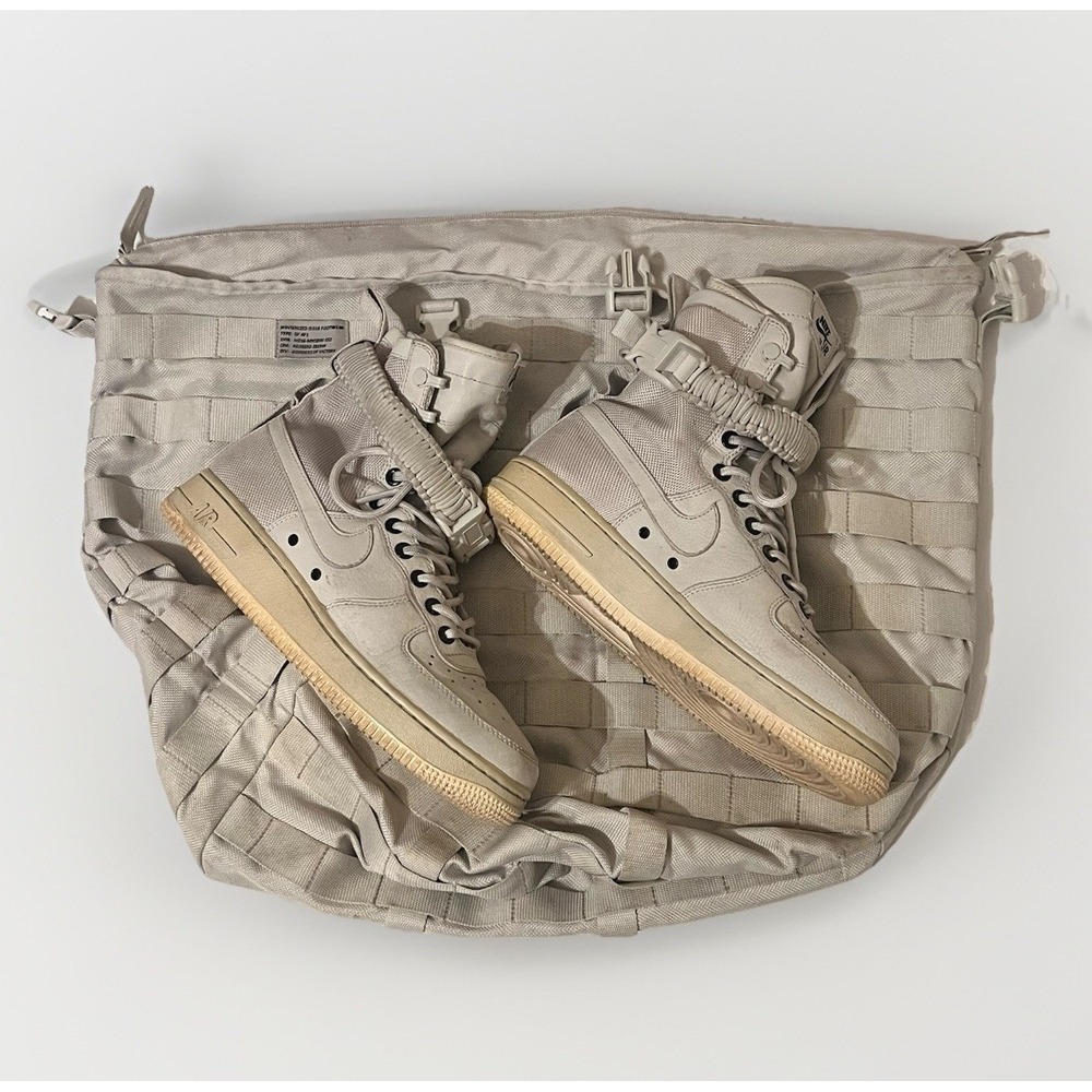 Nike Air Force 1 SF High 'Sail' Light Bone Ankle Strap Womens Size 7.5 Bag & Box